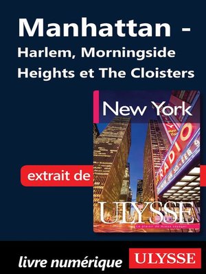 cover image of Manhattan--Harlem, Morningside Heights et the Cloisters